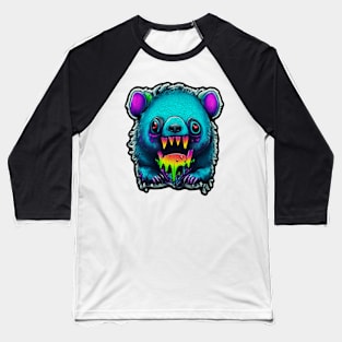 Wombie Zombats - Colorful And Playful Graphic Baseball T-Shirt